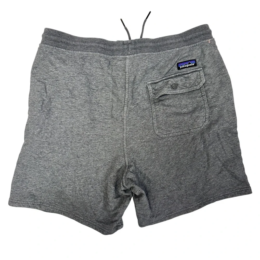 Patagonia Mahnya Fleece Shorts Mens Large Grey Organic Cotton